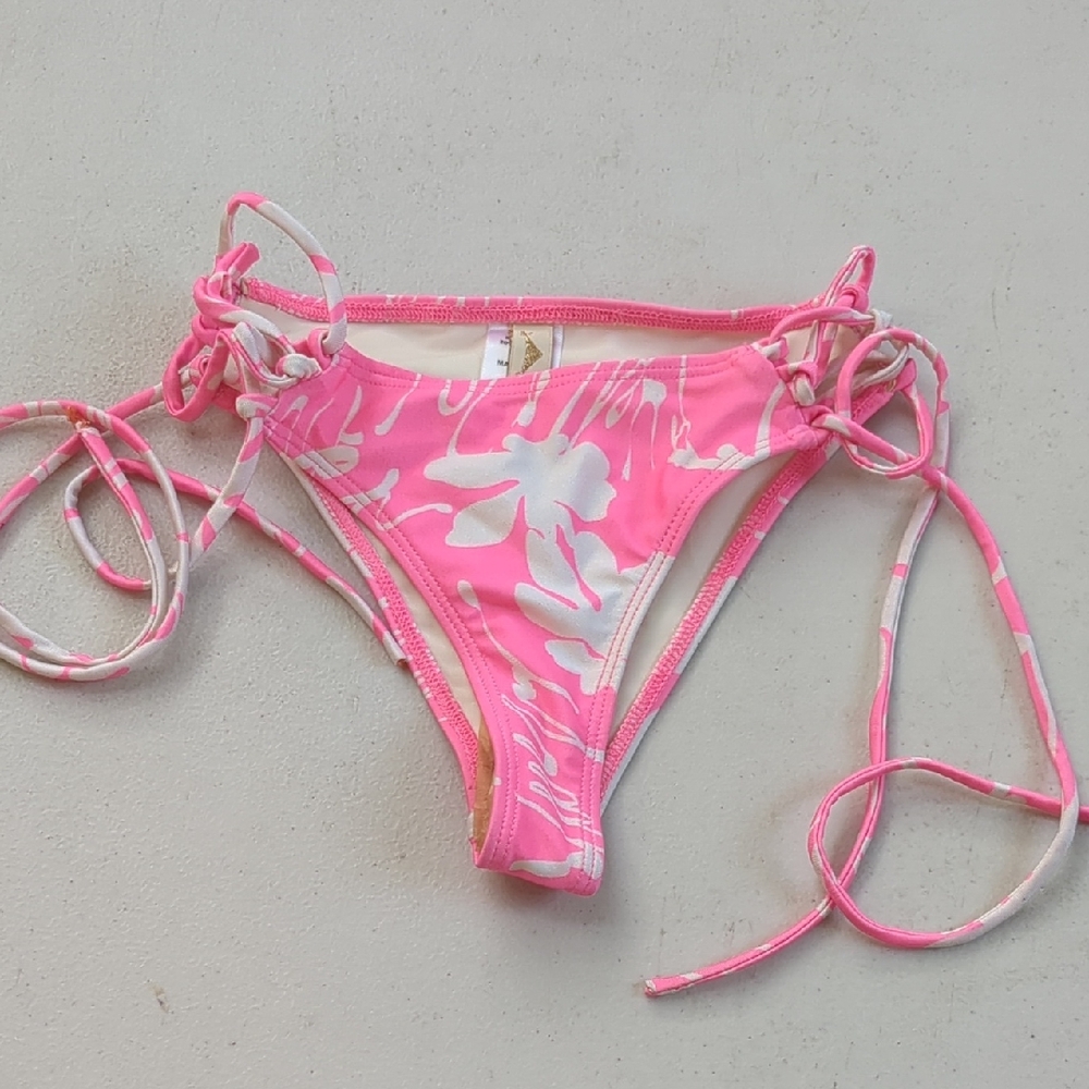 Tyler Rose Swimwear Pink Floral Bikini Bottom